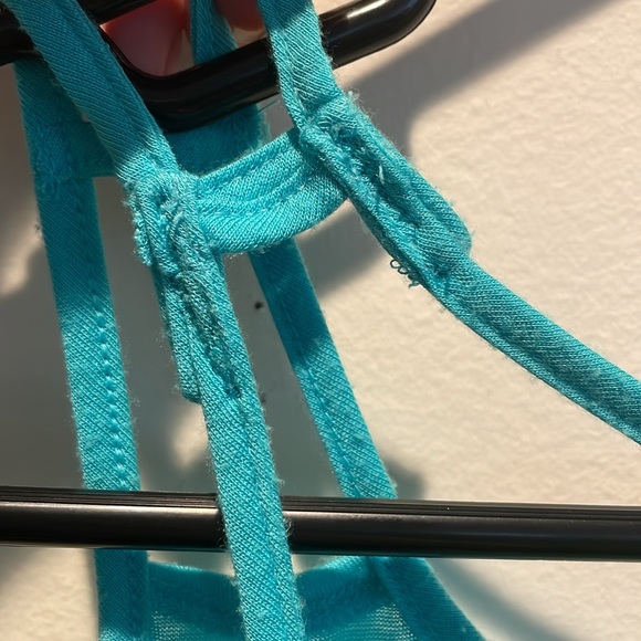 PINK Turquoise “Good Times” Crop Top - Picture 5 of 6